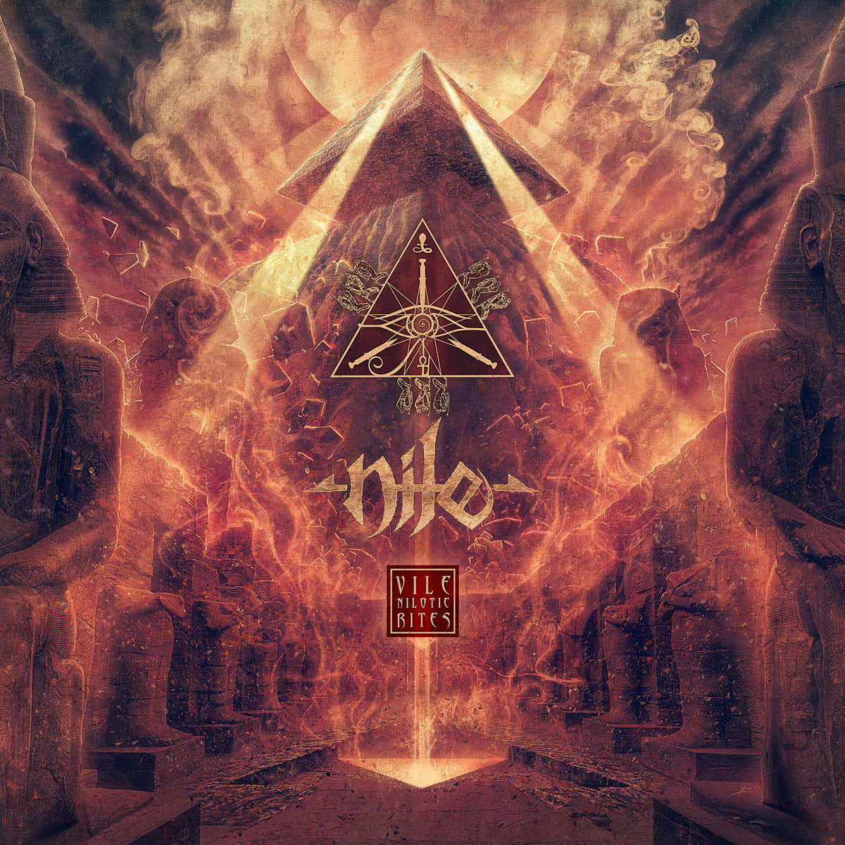 サイン入り　ナイル　Nile CD Nile - In Their Darkened Shrines vinyl 2xLP - Relapse Records 洋楽