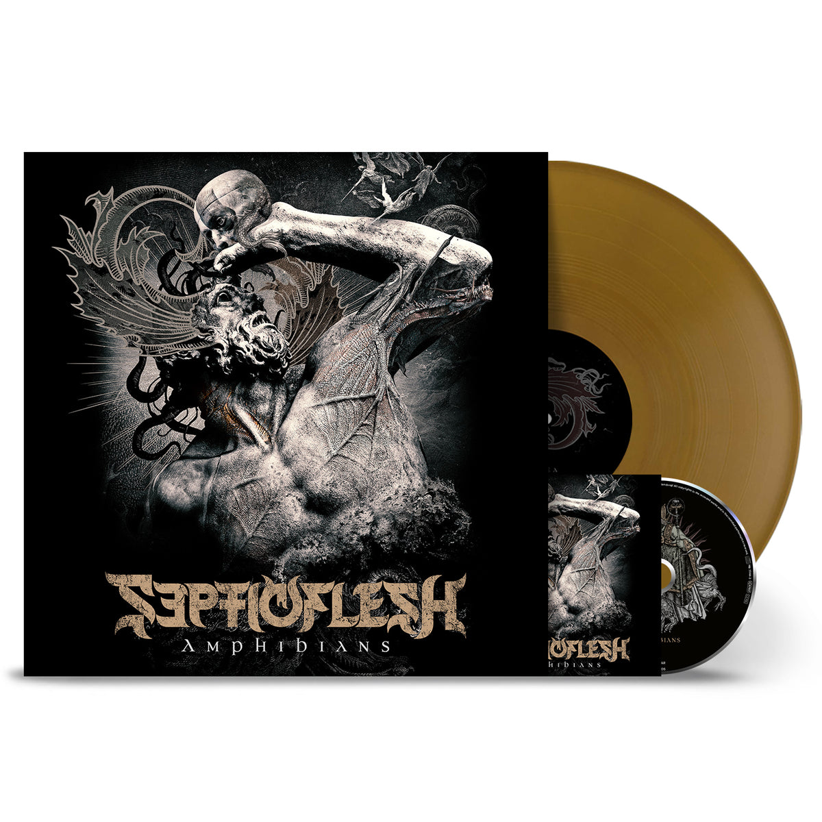Septicflesh - Amphibians Gold Vinyl + CD – Nuclear Blast USA