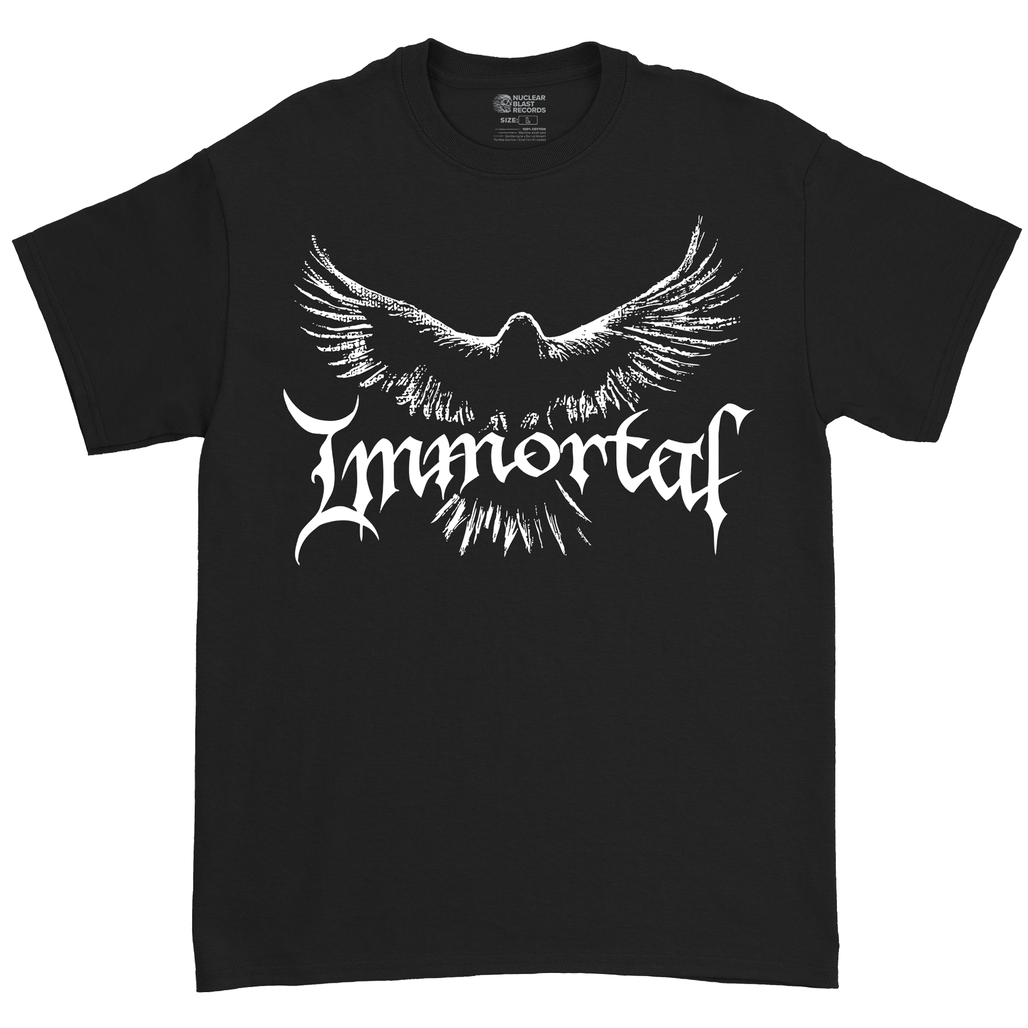 Immortal Blizzard Beast T-Shirt Uomo - Nero, XL, 100% Cotone, Vestibilità Regular, Manica Corta