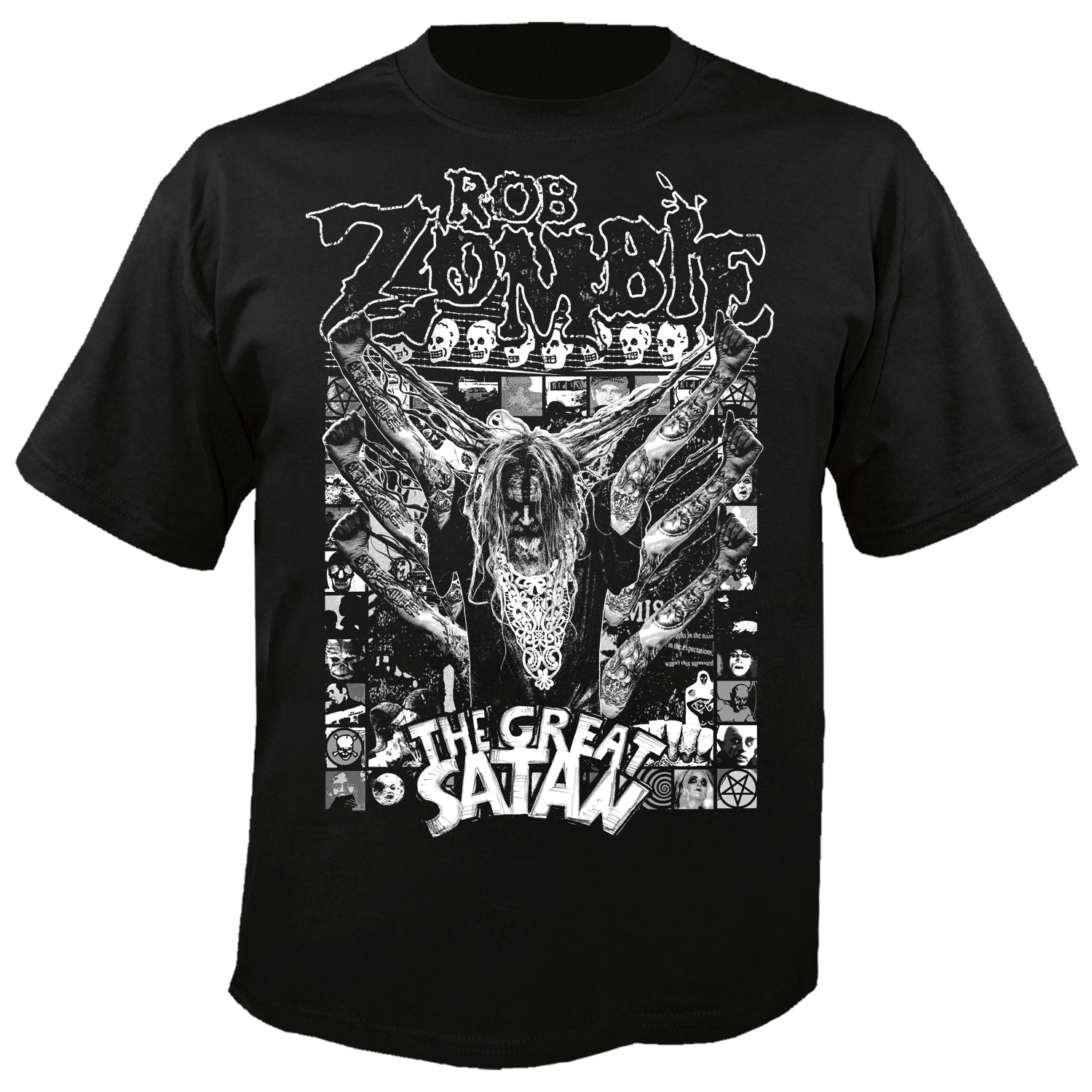 〈値下げ〉Rob Zombie Tシャツ XLサイズ ブラック Rob Zombie - The Great Satan T-Shirt (Black) – Nuclear Blast USA