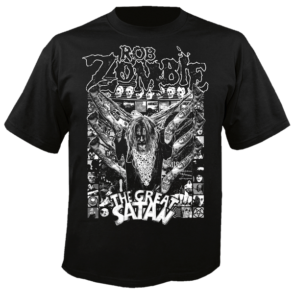 コ*ん様 rob zombie Tシャツ Rob Zombie - The Great Satan T-Shirt (Black) – Nuclear Blast USA