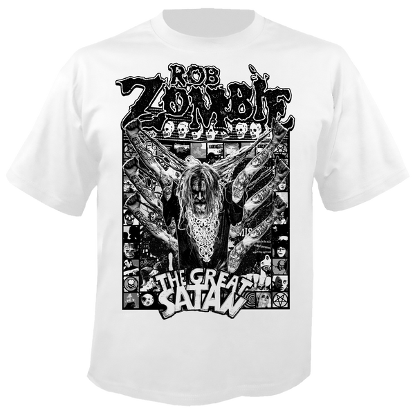 Rob Zombie - The Great Satan T-Shirt (White) – Nuclear Blast USA
